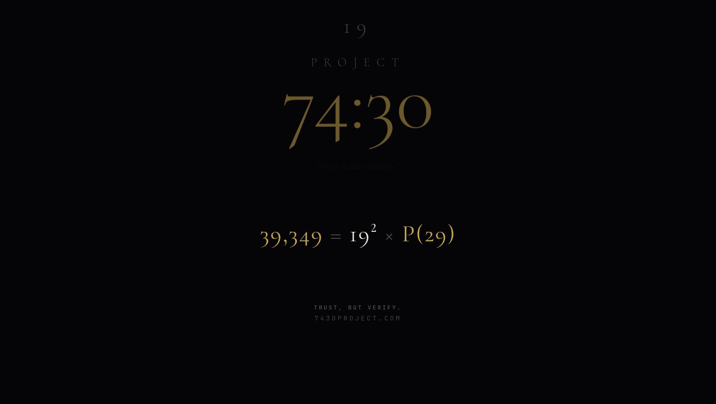 74:30 Project — 7430project.com