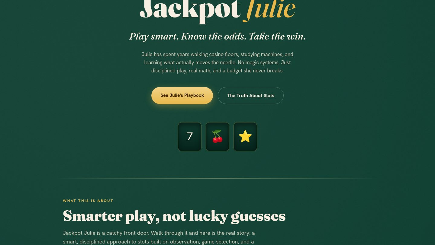Jackpot Julie — jackpotjulie.com